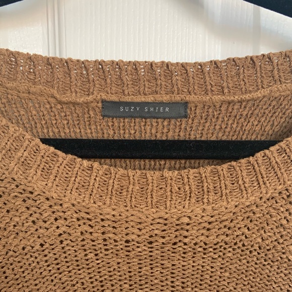 Suzy Shier, Brown Crew Sweater, Size: Medium (no tag) - Picture 3 of 3